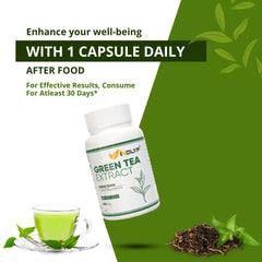INDLYF GREEN TEA EXTRACT SUPPLEMENT, 500 MG - 60 VEGETARIAN CAPSULES