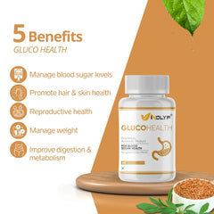 Gluco Health with Finest Fenugreek Extract (Methi) - 60 Tablets