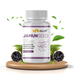Natural Jamun Seed Capsules with Extract - 60 Tablets