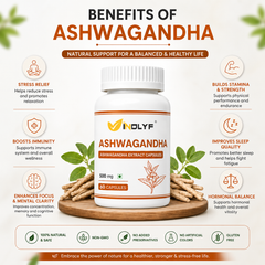 Natural Ashwagandha Supplement (60 Capsules)