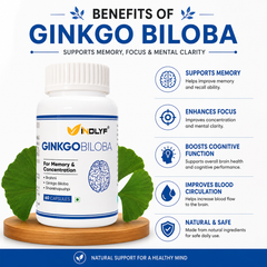 Brain Health with Brahmi, Ginkgo Biloba & Shankhpushpi - 60 Capsule