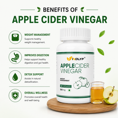 Apple Cider Vinegar Supplement for Body Detoxification & Supports Digestive Health - 60 Veg Capsule