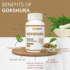 Ayurvedic Gokshura Tablet For Men Wellness - Improves Vitality & strength, Helps Boost Testosterone Levels - 60 Tablets