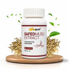 Safed Musli Extract Supplement, 500mg - 60 Capsules