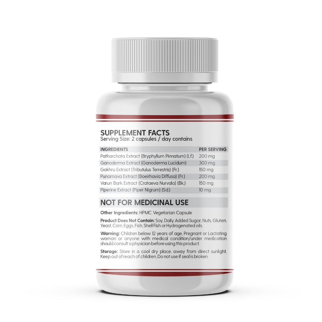 Kidney Detox with Patharchatta, Varuna & Gokhru - 60 Tablets