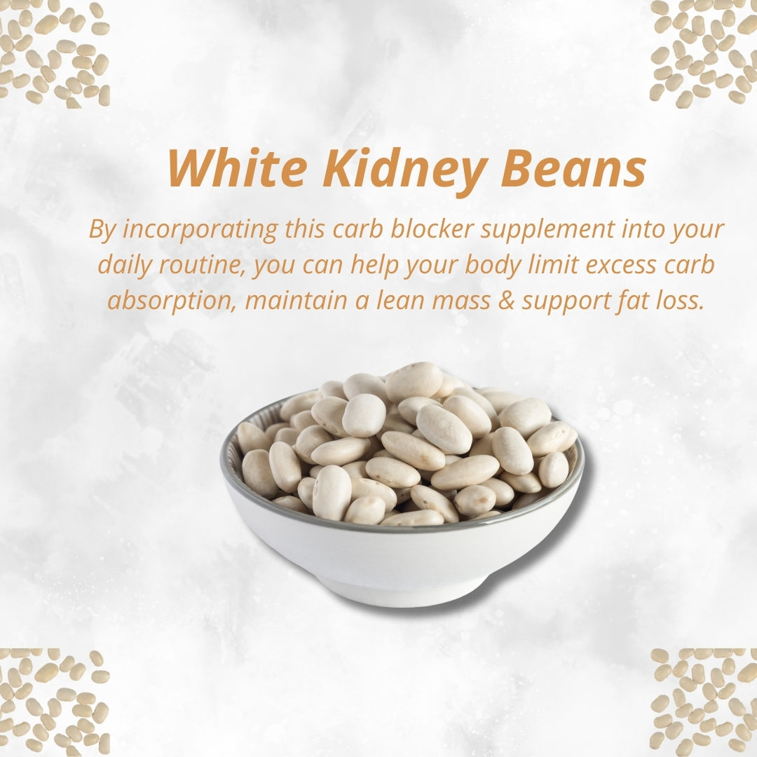Carb Block with Pure White Kidney Bean Extract - 60 Tablets