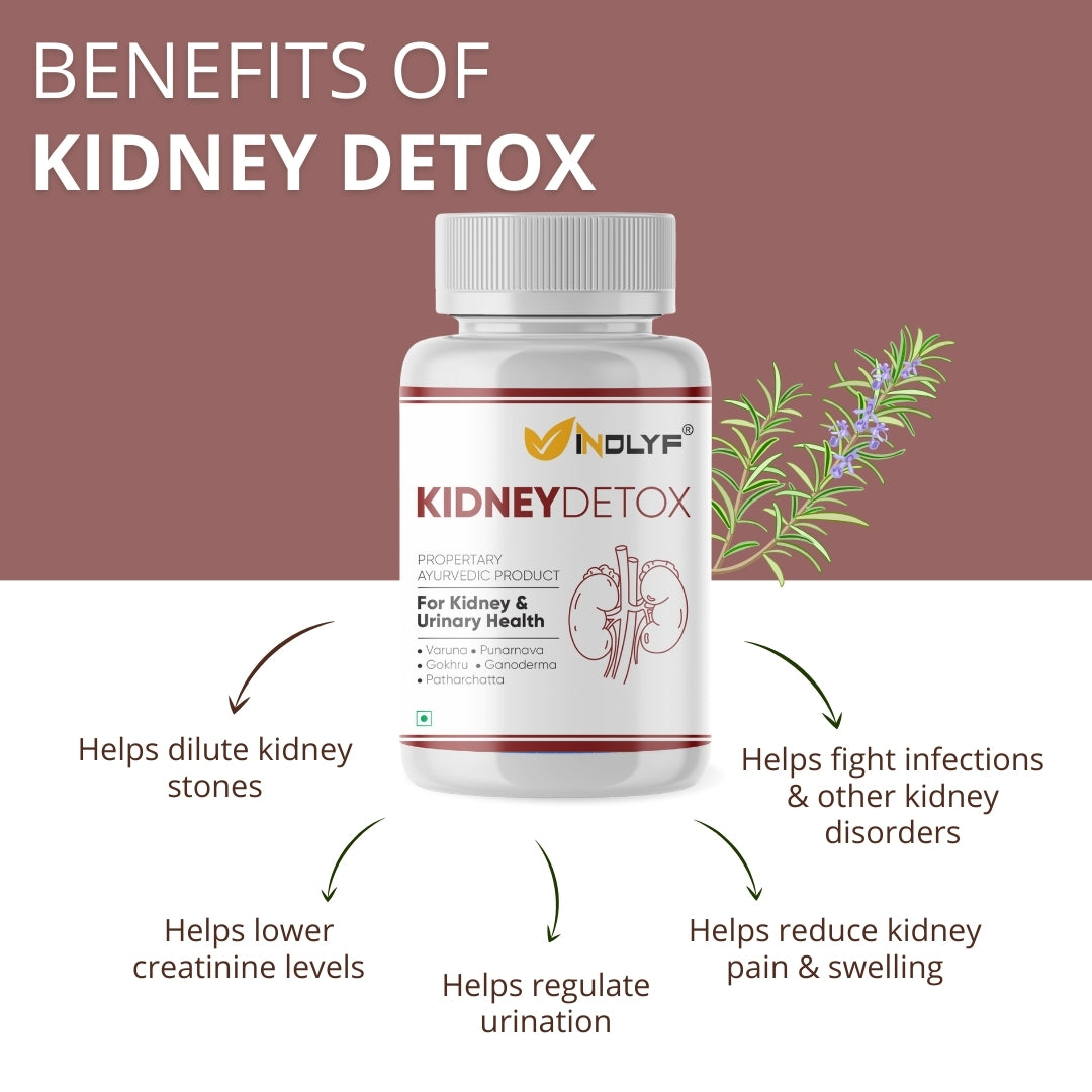 Kidney Detox with Patharchatta, Varuna & Gokhru - 60 Tablets