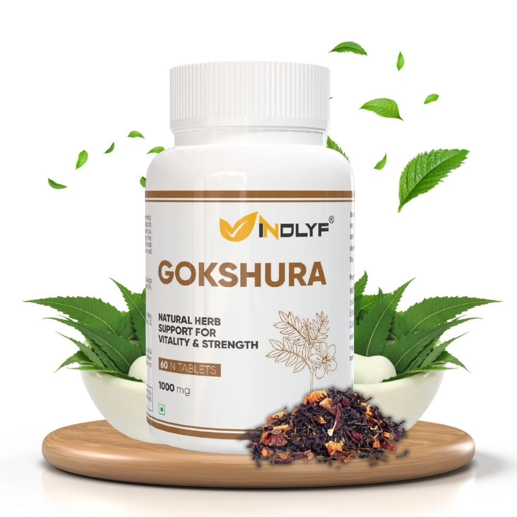 Ayurvedic Gokshura Tablet For Men Wellness - Improves Vitality & strength, Helps Boost Testosterone Levels - 60 Tablets