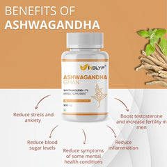 INDLYF NATURAL ASHWAGANDHA SUPPLEMENT (60 VEG. CAPSULES)