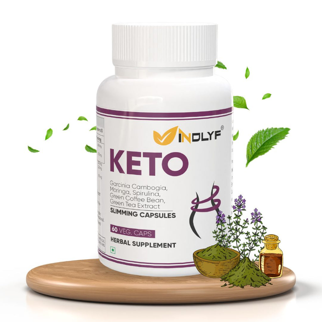 INDLYF KETO SLIMMING SUPPLEMENT – 60 VEGETARIAN CAPSULES