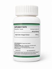 Apple Cider Vinegar Supplement for Body Detoxification & Supports Digestive Health - 60 Veg Capsules