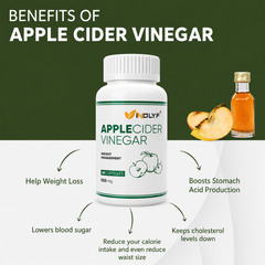 Apple Cider Vinegar Supplement for Body Detoxification & Supports Digestive Health - 60 Veg Capsules