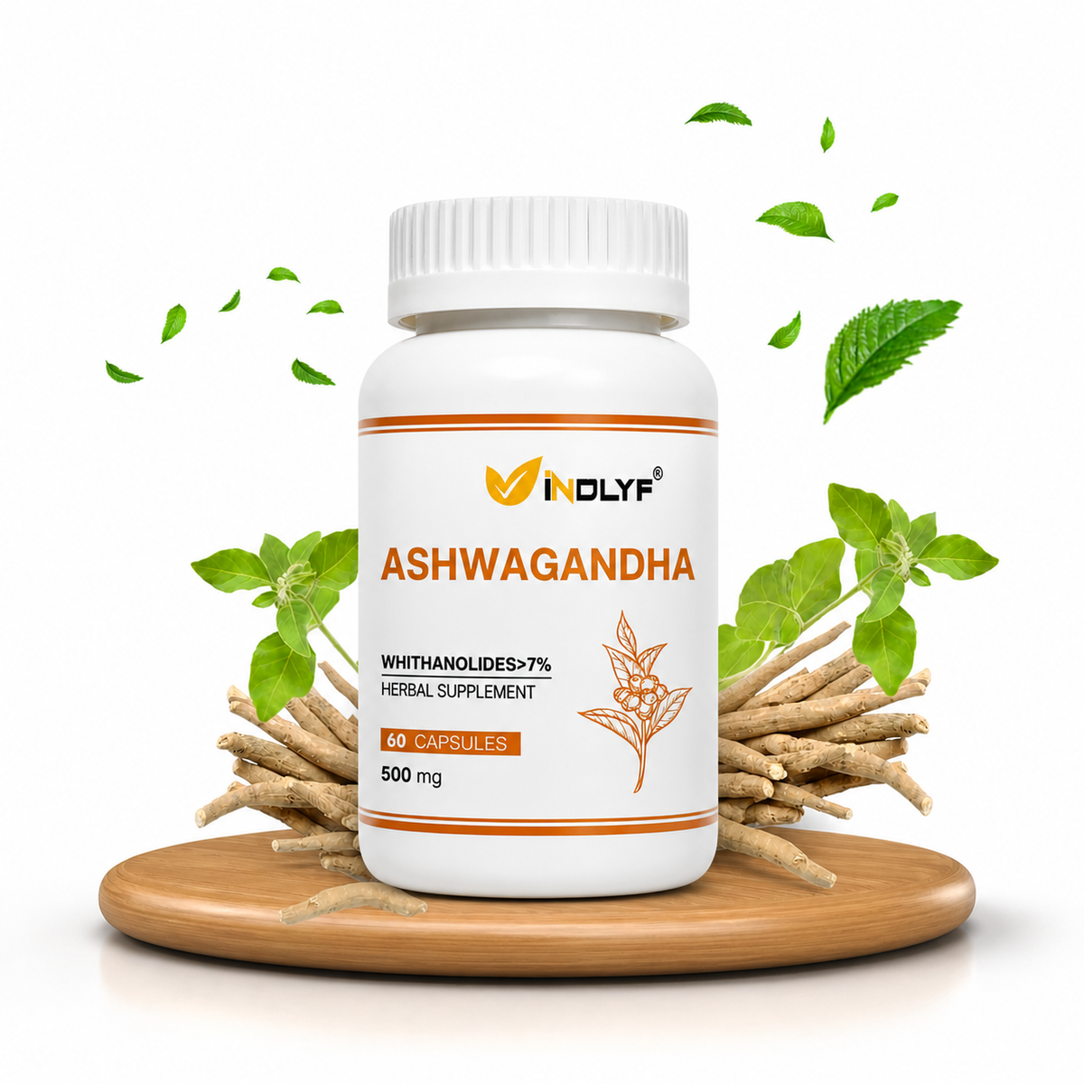 Natural Ashwagandha Supplement (60 Capsules)