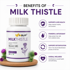 Milk Thistle (80% Silymarin) 600mg, 60 Capsules