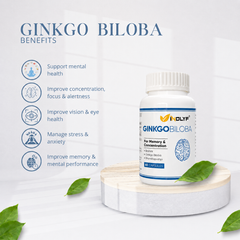 Brain Health with Brahmi, Ginkgo Biloba & Shankhpushpi - 60 Tablets