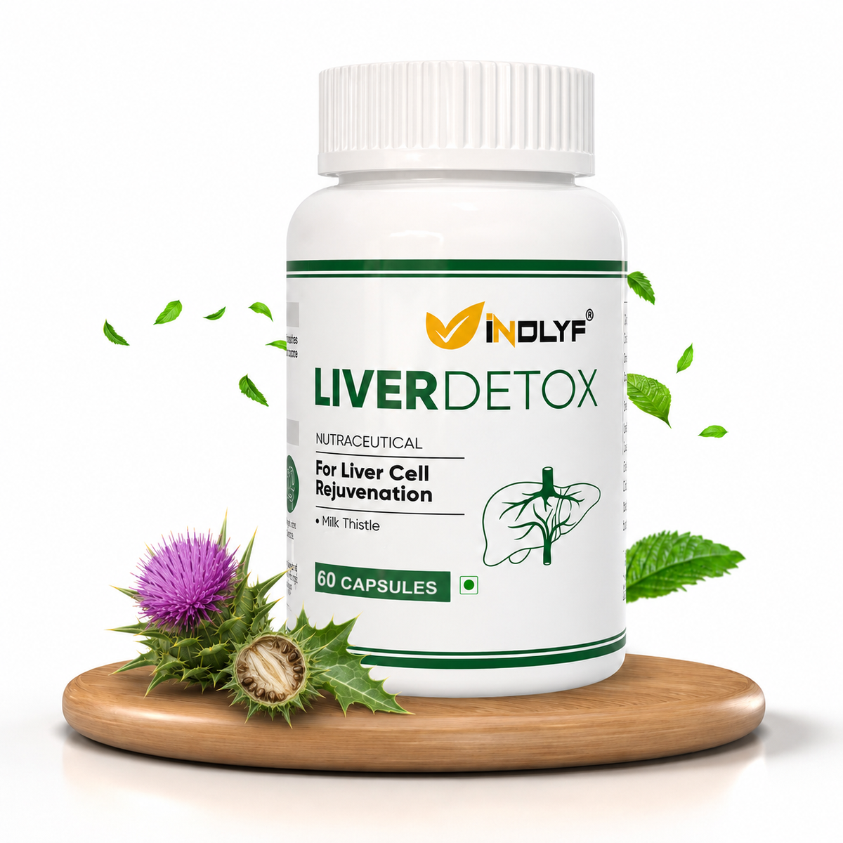 Liver Detox with Milk Thistle, Glutathione & Dandelion - 60 Capsule