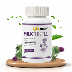 Milk Thistle (80% Silymarin) 600mg, 60 Capsules